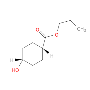 Cyclohexanecarboxylic acid, 4-hydroxy-, propyl ester, cis-
