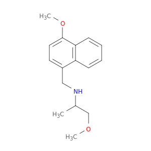 (2-METHOXY-1-METHYLETHYL)[(4-METHOXY-1-NAPHTHYL)METHYL]AMINE