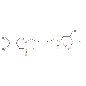 butane-1,4-diyl bis(2,3-dimethylbutane-1-sulfonate)