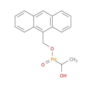 Phosphinic acid, (1-hydroxyethyl)-, 9-anthracenylmethyl ester