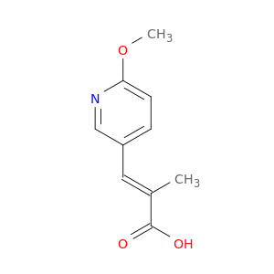 2-Propenoic acid, 3-(6-methoxy-3-pyridinyl)-2-methyl-, (2E)-