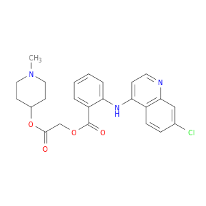 Benzoic acid,2-[(7-chloro-4-quinolinyl)amino]-, 2-[(1-methyl-4-piperidinyl)oxy]-2-oxoethylester