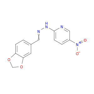 1,3-Benzodioxole-5-carboxaldehyde,2-(5-nitro-2-pyridinyl)hydrazone