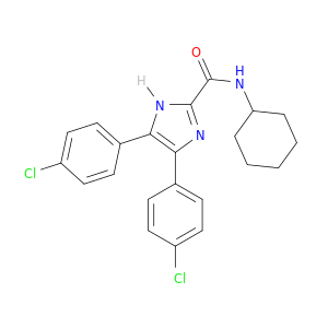 1H-Imidazole-2-carboxamide, 4,5-bis(4-chlorophenyl)-N-cyclohexyl-