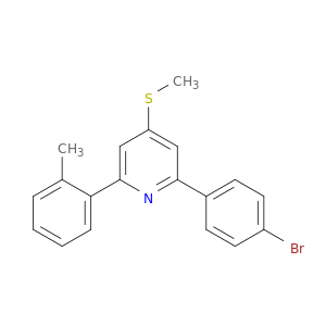 Pyridine,2-(4-bromophenyl)-6-(2-methylphenyl)-4-(methylthio)-