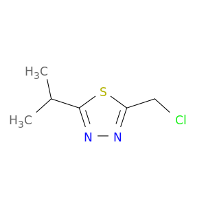 2-(chloromethyl)-5-(propan-2-yl)-1,3,4-thiadiazole