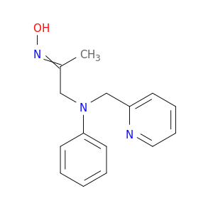 2-Propanone, 1-[phenyl(2-pyridinylmethyl)amino]-, oxime