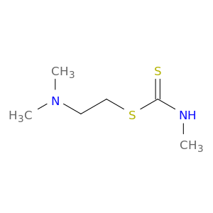 Carbamodithioic acid, methyl-, 2-(dimethylamino)ethyl ester