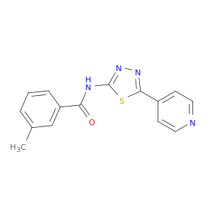 Benzamide, 3-methyl-N-[5-(4-pyridinyl)-1,3,4-thiadiazol-2-yl]-