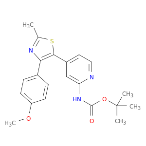 5-[2-(BOC-AMINO)-4-PYRIDYL]-4-(4-METHOXYPHENYL)-2-METHYL-1,3-THIAZOLE