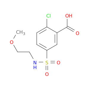 2-Chloro-5-[(2-Methoxyethyl)Sulfamoyl]Benzoic Acid