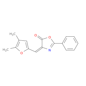 5(4H)-Oxazolone, 4-[(4,5-dimethyl-2-furanyl)methylene]-2-phenyl-, (4E)-