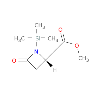 2-Azetidinecarboxylic acid, 4-oxo-1-(trimethylsilyl)-, methyl ester, (S)-