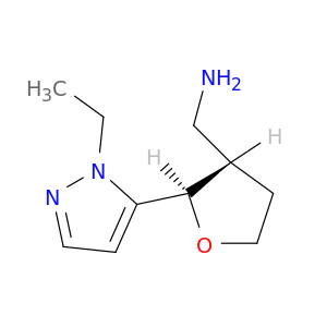 Rac-[(2R,3S)-2-(1-ethyl-1H-pyrazol-5-yl)oxolan-3-yl]methanamine