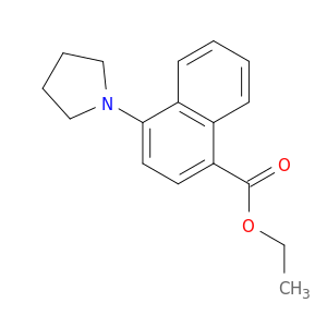 1-Naphthalenecarboxylic acid, 4-(1-pyrrolidinyl)-, ethyl ester