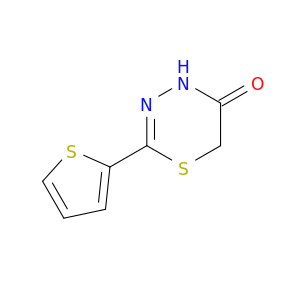 4H-1,3,4-Thiadiazin-5(6H)-one, 2-(2-thienyl)-