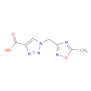 1-[(5-methyl-1,2,4-oxadiazol-3-yl)methyl]-1H-1,2,3-triazole-4-carboxylic acid