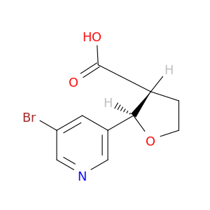 Rac-(2R,3R)-2-(5-bromopyridin-3-yl)oxolane-3-carboxylic acid