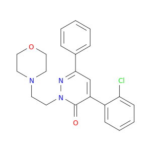 3(2H)-Pyridazinone,4-(2-chlorophenyl)-2-[2-(4-morpholinyl)ethyl]-6-phenyl-