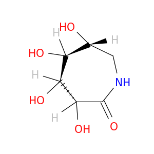 2H-Azepin-2-one, hexahydro-3,4,5,6-tetrahydroxy-, (3R,4S,5S,6R)-