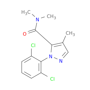 1H-Pyrazole-5-carboxamide, 1-(2,6-dichlorophenyl)-N,N,4-trimethyl-