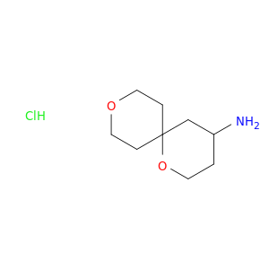 1,9-dioxaspiro[5.5]undecan-4-amine hydrochloride