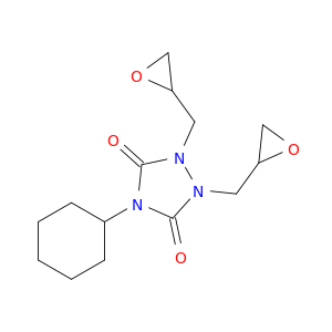 1,2,4-Triazolidine-3,5-dione, 4-cyclohexyl-1,2-bis(oxiranylmethyl)-