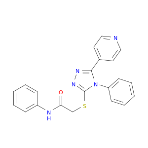Acetamide,N-phenyl-2-[[4-phenyl-5-(4-pyridinyl)-4H-1,2,4-triazol-3-yl]thio]-