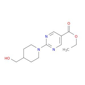 2-(4-羟甲基哌啶-1-基)嘧啶-5-甲酸乙酯