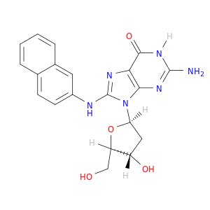 Guanosine, 2'-deoxy-8-(2-naphthalenylamino)-