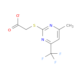 2-[4-methyl-6-(trifluoromethyl)pyrimidin-2-yl]sulfanylacetate