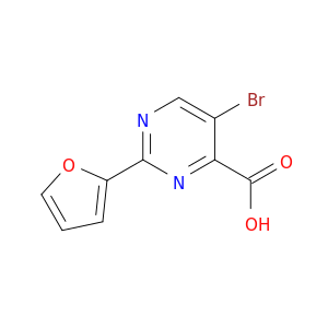 5-溴-2-(呋喃-2-基)-嘧啶-4-羧酸5-溴-2-(呋喃-2-基)-4-嘧啶羧酸