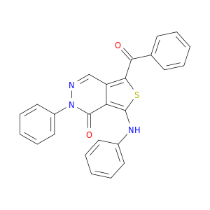 Thieno[3,4-d]pyridazin-1(2H)-one, 5-benzoyl-2-phenyl-7-(phenylamino)-