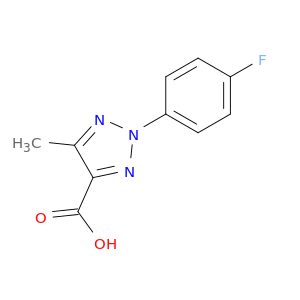 2-(4-fluorophenyl)-5-methyl-2H-1,2,3-triazole-4-carboxylic Acid