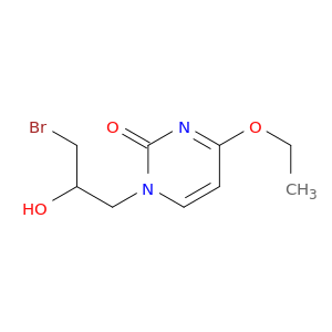 2(1H)-Pyrimidinone, 1-(3-bromo-2-hydroxypropyl)-4-ethoxy-