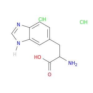 1H-Benzimidazole-6-propanoic acid, α-amino-, hydrochloride (1:2)
