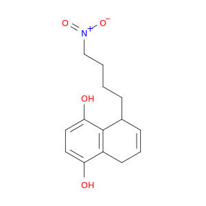 1,4-Naphthalenediol, 5,8-dihydro-5-(4-nitrobutyl)-