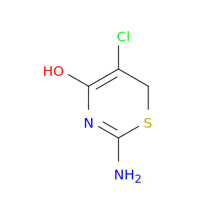 6H-1,3-Thiazin-4-ol, 2-amino-5-chloro-