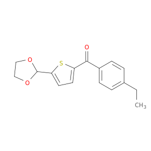 [5-(1,3-二氧化醇-2-基)-2-噻吩基](4-乙基苯基)甲基酮
