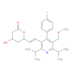 6-{(E)-2-[4-(4-FLUOROPHENYL)-2,6-DIISOPROPYL-5-(METHOXYMETHYL)-PYRIDIN-3-YL]VINYL}-4-HYDROXYTETRAHYDRO-2H-PYRAN-2-ONE