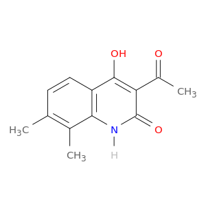 2(1H)-Quinolinone, 3-acetyl-4-hydroxy-7,8-dimethyl-