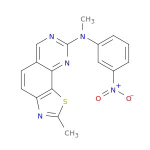 Thiazolo[4,5-h]quinazolin-8-amine, N,2-dimethyl-N-(3-nitrophenyl)-