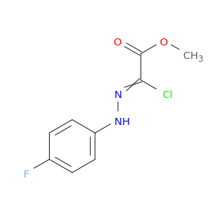 Acetic acid, chloro[(4-fluorophenyl)hydrazono]-, methyl ester