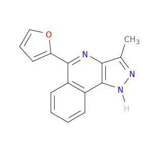 1H-Pyrazolo[4,3-c]isoquinoline, 5-(2-furanyl)-3-methyl-