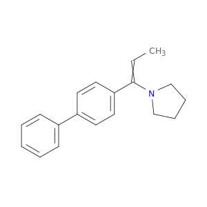 Pyrrolidine, 1-(1-[1,1'-biphenyl]-4-yl-1-propenyl)-