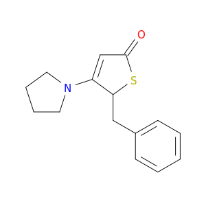 2(5H)-Thiophenone, 5-(phenylmethyl)-4-(1-pyrrolidinyl)-