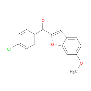 (4-氯苯基)(6-甲氧基苯并呋喃-2-基)甲酮