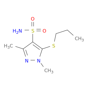 1H-Pyrazole-4-sulfonamide, 1,3-dimethyl-5-(propylthio)-