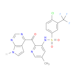 4-氯-N-[5-甲基-2-(7H-吡咯并[2,3-d]嘧啶-4-基羰基)-3-吡啶基]-3-(三氟甲基)苯磺酰胺