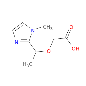 2-[1-(1-methyl-1H-imidazol-2-yl)ethoxy]acetic acid